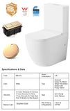 ZUMI Donna Rimless Back To Wall Toilet Suite