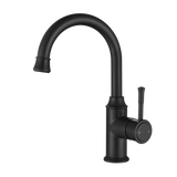 MON002BK Montpellier High Rise Gooseneck Basin Mixer Matt Black