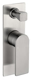 Cruze Bath/Shower Diverter Wall Mixer Brushed Nickel - Timeless Bathroom Supplies