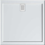 EC1000R Eco 1000mm x 1000mm Rear Outlet Shower Base White - Timeless Bathroom Supplies