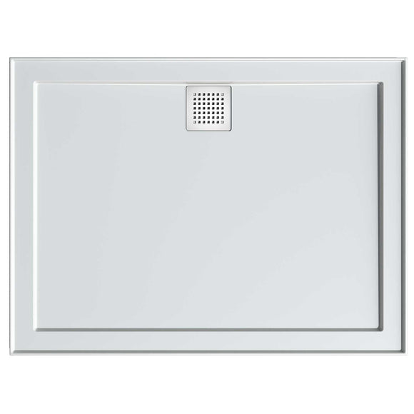 EC1500R Eco 1500mm x 900mm Rear Outlet Shower Base White - Timeless Bathroom Supplies