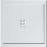 EC900C Eco 900mm x 900mm Centre Outlet Shower Base White - Timeless Bathroom Supplies