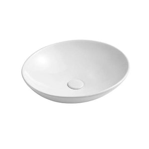 Fiorella Oval Above Counter Basin Gloss White - Timeless Bathroom Supplies