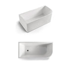 Franca 1500mm LH Corner Freestanding Bath - Timeless Bathroom Supplies