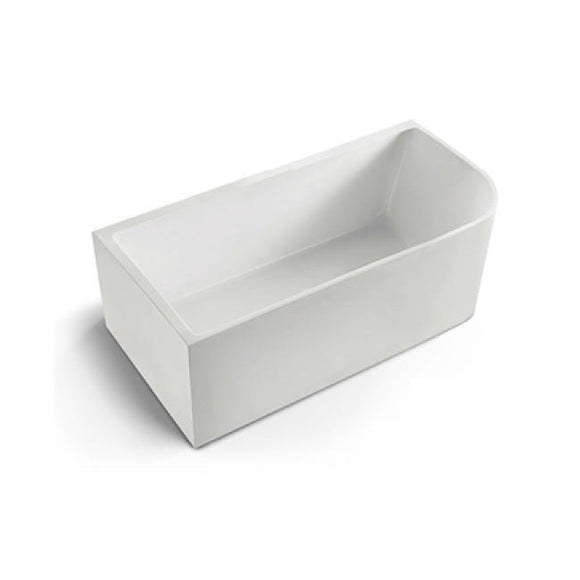 Franca 1500mm LH Corner Freestanding Bath Matte White - Timeless Bathroom Supplies