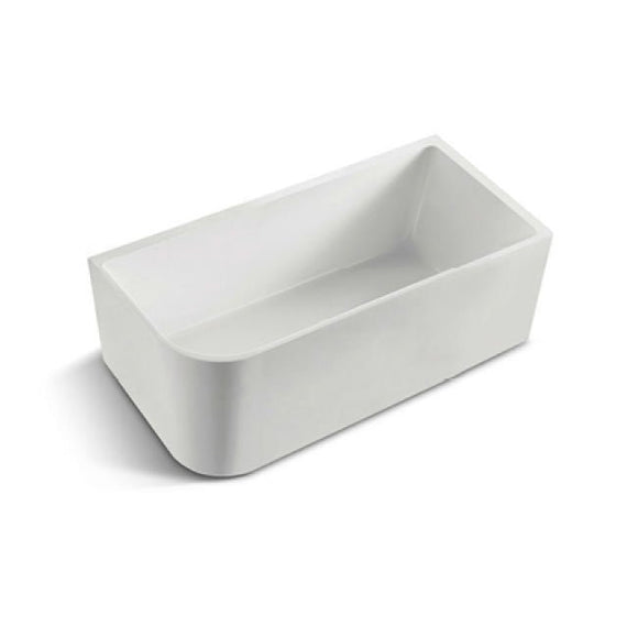 Franca 1700mm RH Corner Freestanding Bath Matte White - Timeless Bathroom Supplies