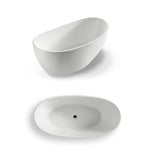 Giulietta 1500mm Freestanding Acrylic Bath Matte White - Timeless Bathroom Supplies
