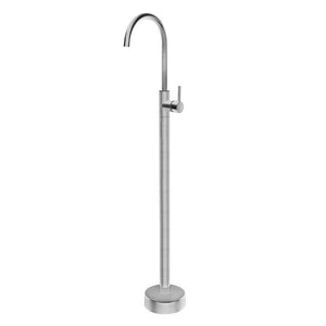 Pentro Brushed Nickel Floorstanding Bath Spout With Mixer - Timeless Bathroom Supplies