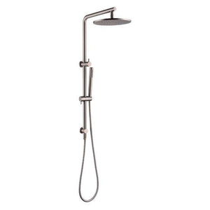 Pentro Brushed Nickel Twin Shower System - Timeless Bathroom Supplies