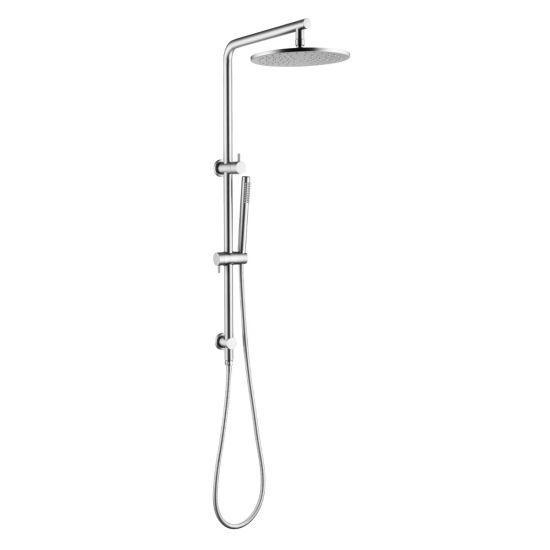 Pentro Chrome Twin Shower System - Timeless Bathroom Supplies