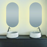 Pill Shaped LED Mirror 500x1000 - Timeless Bathroom Supplies