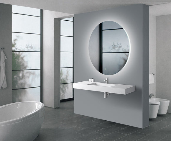 Round 750mm Backlit LED Mirror - Timeless Bathroom Supplies