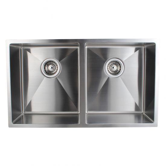 Stainless Steel Double Bowl Undermount Sink 770 x 450mm timelessbathroomsupplies 516.00